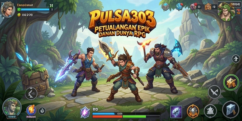 Tampilan gameplay RPG PULSA303 yang menakjubkan dan mendebarkan.